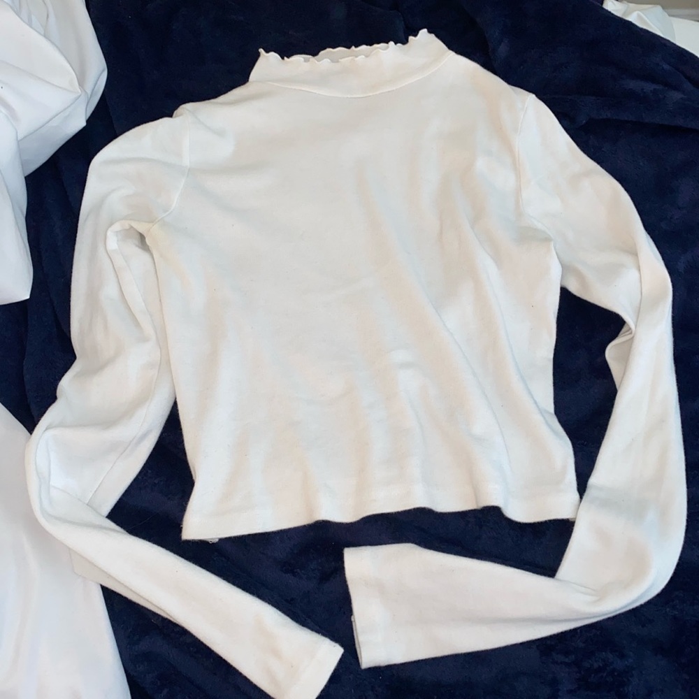 Brandy melville white long sleeve top